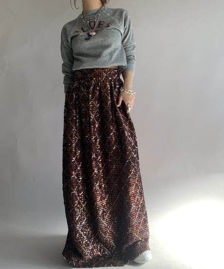 【USED】 Spangle Long Skirt / 241124-027