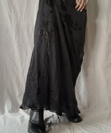 【USED】 Flower Patterned Camisole One-Piece/210714-026