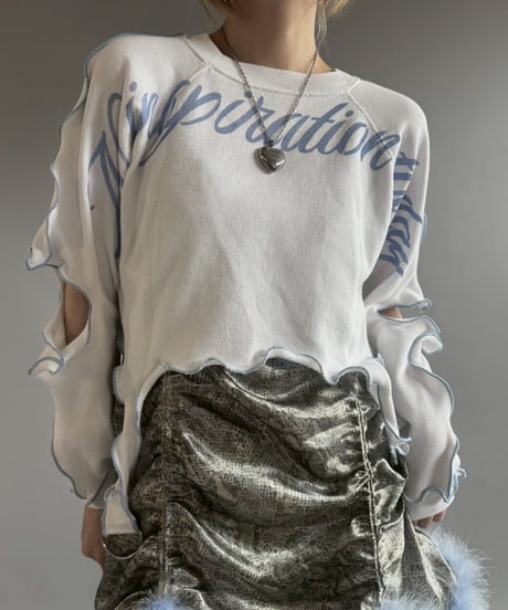 【RE;CIRCLE】 RE Mellow Message Print Sweat /  251023-009