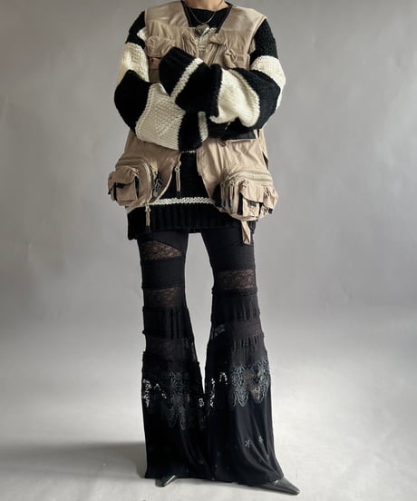 【USED】 Pure Fix Patterned Flare Pants / 241207-014