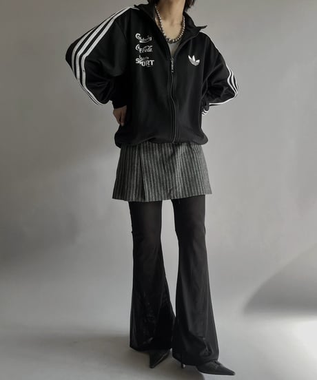 【USED】 Stripe Patterned Mini Skirt/  240224-026