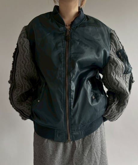 【RE;CIRCLE】 RE MA1 × Alan Knit Jacket / 251225-001