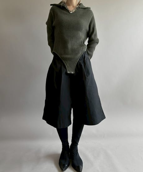 【RE;CIRCLE】 RE Rib Knit Leotard Top / 260416-015