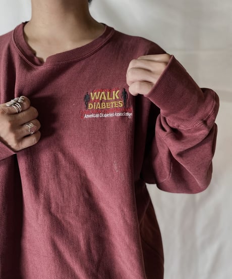 【USED】  Champion Reverse Weave Sweat WALK FOR DIABETES/210902-030