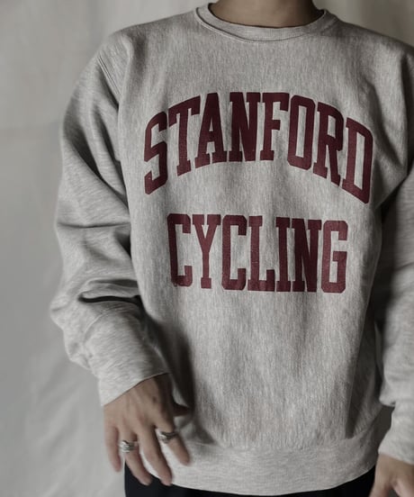 【USED】  90's Champion Reverse Weave Sweat STANFORD CYCLINE/211116-050