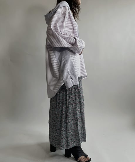 【RE;CIRCLE】 RE Stripe Shirt Mexican Hoodie / 220423-033