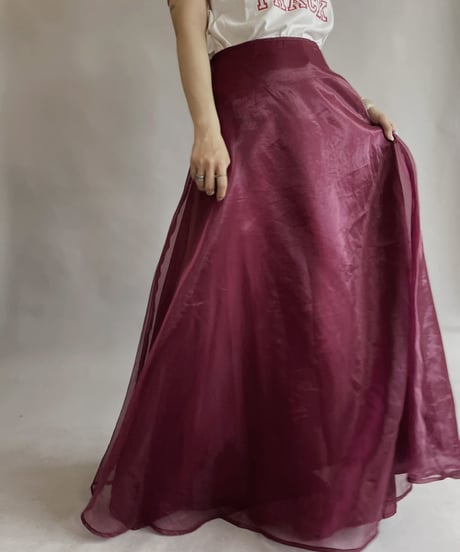 【USED】 Sheer Long Skirt / 230603-031