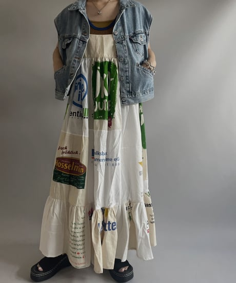 【USED】 Made in USA Levi's Cut Off Denim Vest/ 230727-022