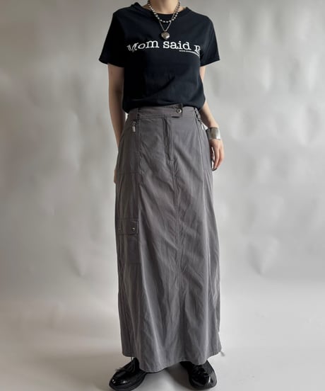 【USED】 RESIZED 00s GILDAN Mom said no. T-Shirt / 250830-013
