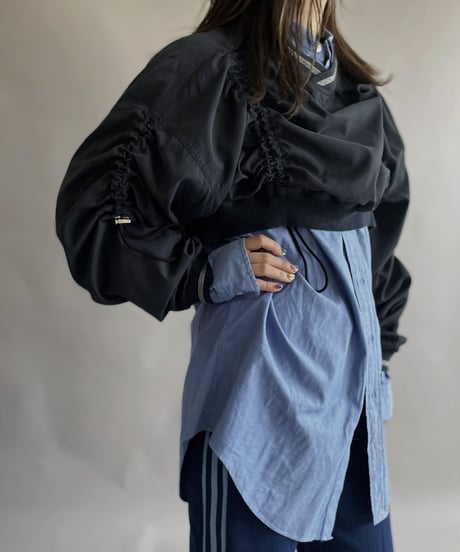【RE;CIRCLE】 RE Nylon Drawcord Pullover Black / 230406-005