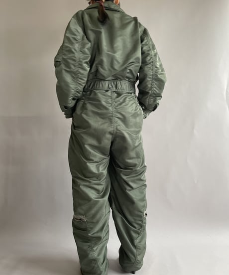 【USED】 Nylon Overalls Khaki / 221217-001