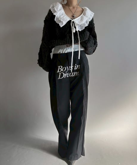 【RE;CIRCLE】 RE Suit Stencil Layered Slacks / Ivory / 251106-004