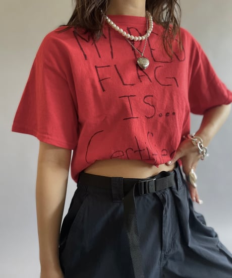 【USED】 Gildan Hand Paint T-Shirt  /240608-018