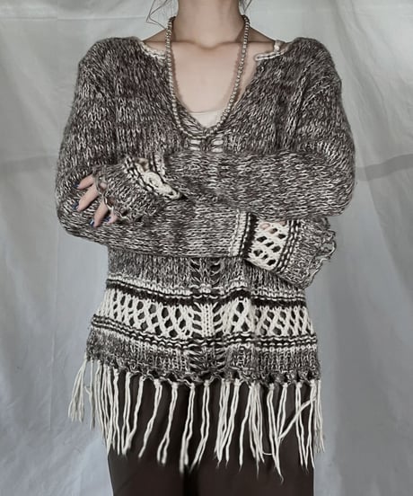 【USED】    Knit L/S Top/211216-038