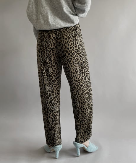 【USED 】Ralph Lauren Silk100% Leopard Patterned Pants/ 240414-033