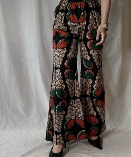 【RE;CIRCLE】 RE African Batik Flare Pants③/210428-014