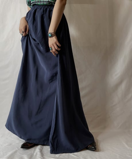 【USED】 Poly Long Skirt②/20210819-017