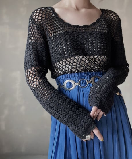 【USED】Crochet L/S Top/ 220319-017