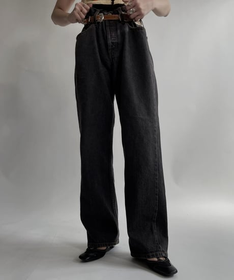 【USED】   Levi's Denim Pants 501 Black / 220416-034