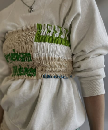 【RE;CIRCLE】RE Eco-Friendly Bag Shirring Tube Top / 230828-008