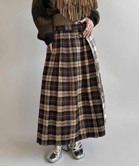 【RE;CIRCLE】 RE Kilt Long Skirt / 250102-016