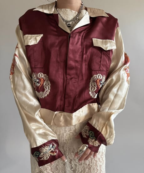 【USED】 50's Vintage Souvenir Shirt /250104-006