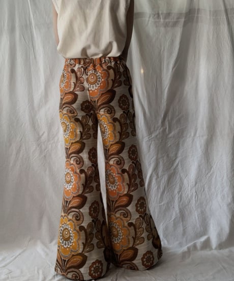 【RE;CIRCLE】 RE Antique Curtain Flare Pants②/ 210613-008