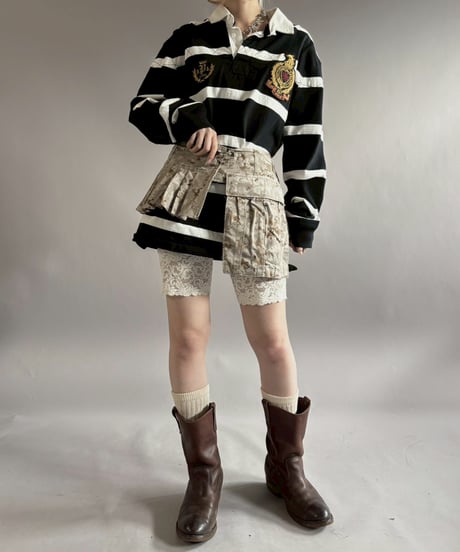 【RE;CIRCLE】 RE  Military Camouflage Wrap Skirt / 260226-009