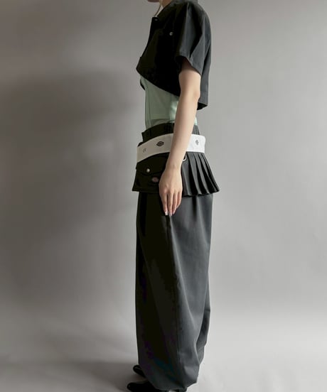 【Chinatsu Aoyama】 RE Makers Shirt Charcoal / 260702-024
