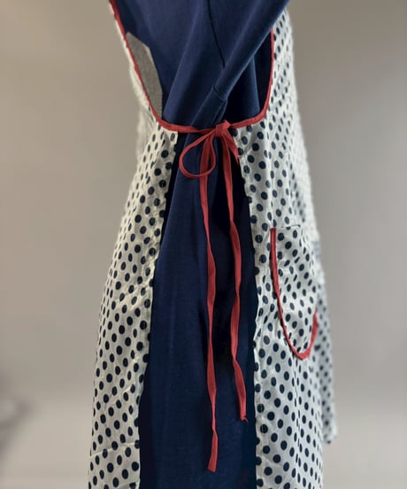 【USED】 Dot Pattern Euro Apron / 260321-019