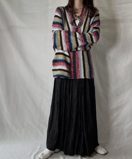【USED】  Crochet Knit L/S Top ②/211014-035