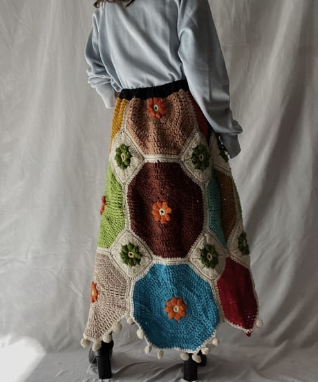 【RE;CIRCLE】 RE Granny Long Skirt⑥/211110-013