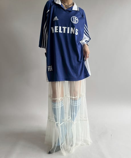 【USED】 adidas 98~99's Schalke 04 Soccer Shirt/ 250607-023