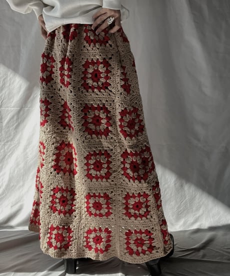 【RE;CIRCLE】 RE Granny Long Skirt⑨/211216-050