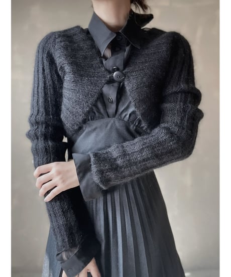 【USED】　Cable Knit Short Cardigan/ 220220-037