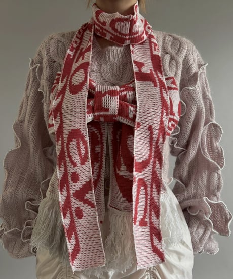 【RE;CIRCLE】 RE Mellow Ribbon Knit Top + Tie / 260122-008