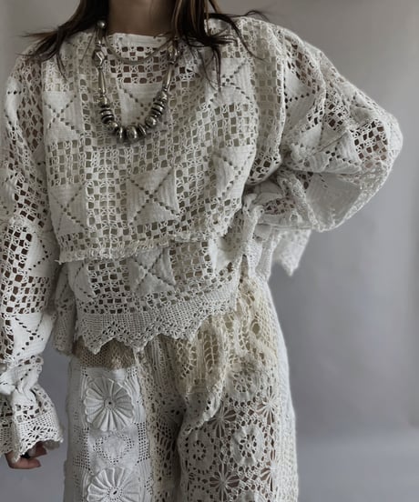 【RE;CIRCLE】 RE Crochet Kirikae Top / 230330-013