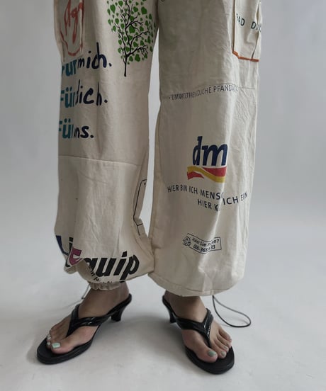 【RE;CIRCLE】 RE Eco-Friendly Bag Draw Cord Pants / 220804-020