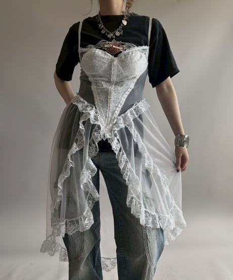 【USED】 Lace Organdy Camisole One-Piece/ 260418-041