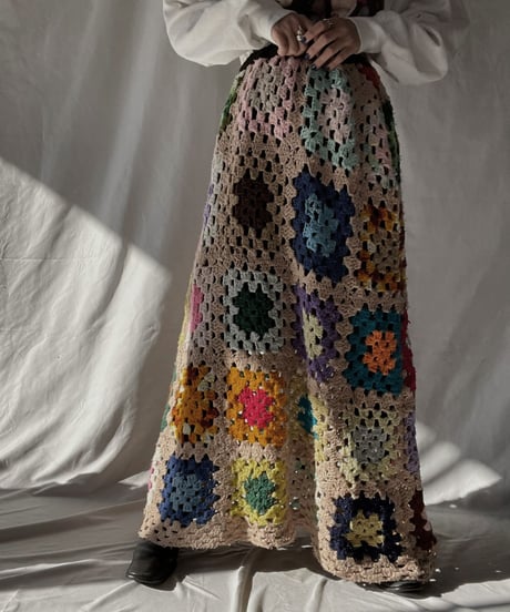 【RE;CIRCLE】 RE Granny Long Skirt⑥/211216-046