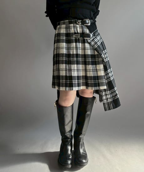 【RE;CIRCLE】 RE Kilt Long Skirt / 251204-008
