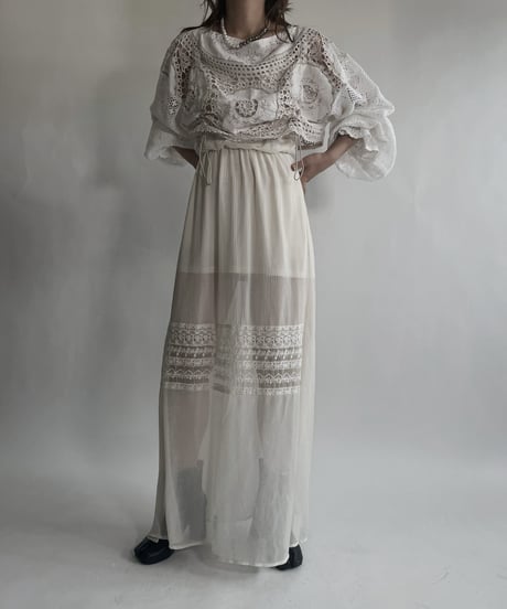 【RE;CIRCLE】 RE Crochet Top / 220623-021