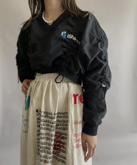 【RE;CIRCLE】 RE Nylon Drawcord Pullover Black / 230406-017