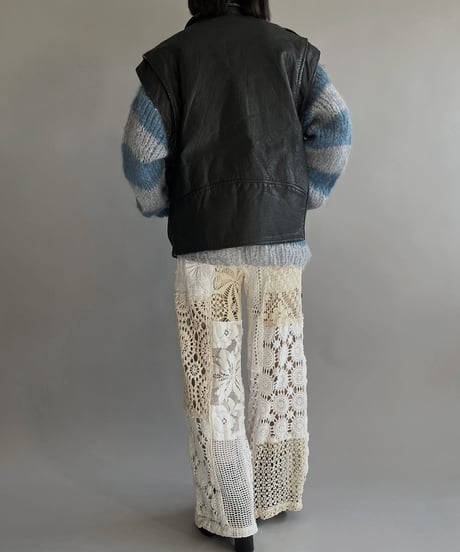 【USED】 Leather Rider's Vest /240127-004