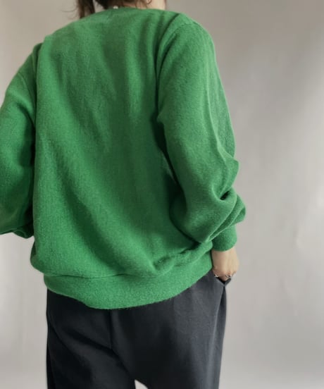 【USED】  Sportswear Acrylic Knit Cardigan / 221008-029
