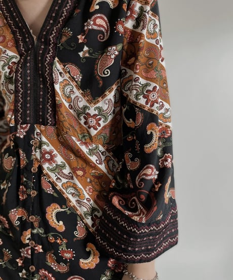 【USED】 Ethnic Long Sleeves One-piece / 220507-019