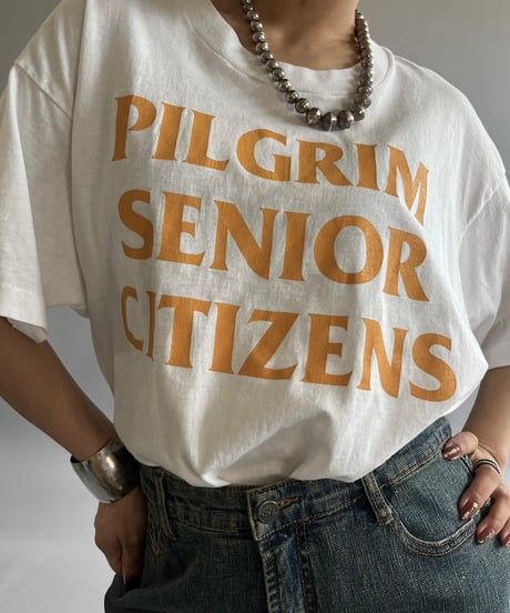 【USED】Made in USA Screen Stars Vest 90's PILGRIM T-Shirt /240824-041
