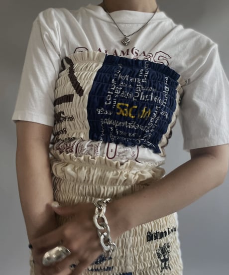【RE;CIRCLE】RE Eco-Friendly Bag Shirring Tube Top / 230727-016