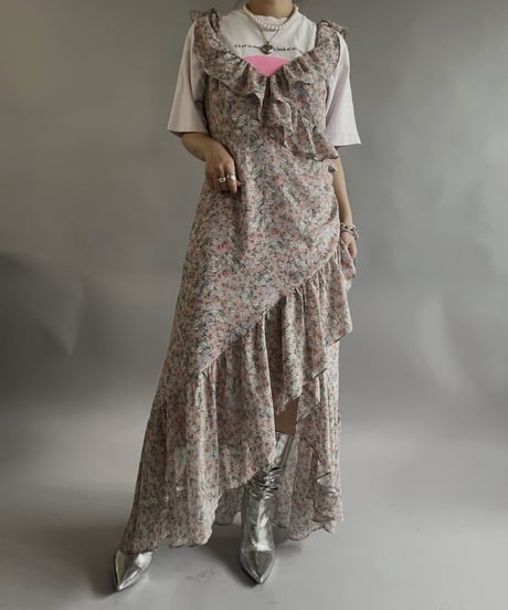 【USED 】Flower Patterned Camisole One-Piece /240505-001
