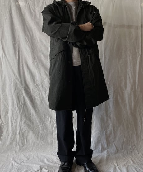 【USED】 Dyed Black US Night Camouflage Hoodie /210310-007